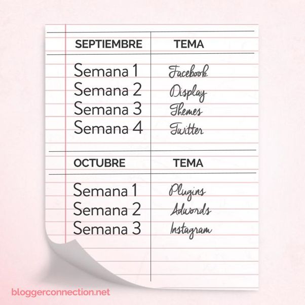 Organízate con un calendario editorial